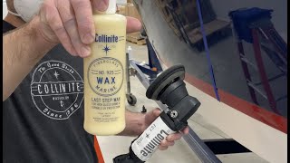 How to wax a boat using Collinite No 925 [upl. by Carthy572]