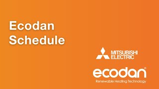 Ecodan Schedule [upl. by Ecirtak]