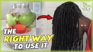 How to use homemade APPLE CIDER VINEGAR on your HAIR [upl. by Ahcmis830]