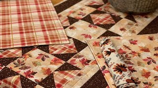 EASY THANKSGIVING REVERSIBLE PLACEMAT AND NAPKINS [upl. by Elsi]