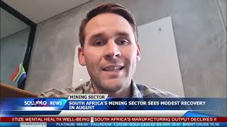 SOWETO TV NEWS  SOUTH AFRICAS MINING SECTOR SEES MODEST RECOVERY IN AUGUST [upl. by Ahgiel976]