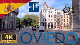 DRIVING OVIEDO Uviéu Principality of Asturias SPAIN I 4K 60fps [upl. by Neeneg]