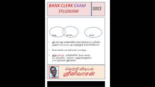 Syllogism0003Promo BankClerkExam Reasoning Syllogism VetriVidiyal [upl. by Yleek]