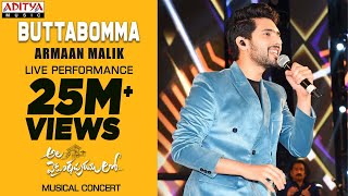 Butta Bomma Song Live Performance By Armaan Malik  AlaVaikunthapurramuloo Musical Concert [upl. by Hauck]