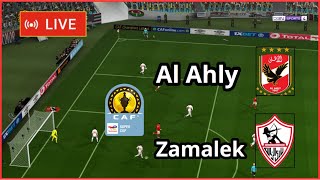 Al Ahly vs Zamalek live caf Super Cup final full match Football simulation Gameplay PC [upl. by Jedlicka]