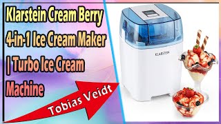 Klarstein Cream Berry 4in1 Ice Cream Maker  Turbo Ice Cream Machine [upl. by Ahseket]