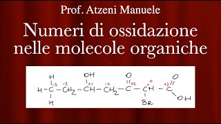 Numeri di ossidazione nelle molecole organiche ProfAtzeni ISCRIVITI [upl. by Tyne285]