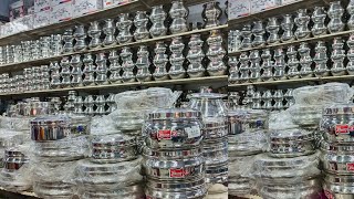 Ethirajulu Naidu Shop Parrys மிக குறைந்த விலையில் Latest Stainless Steel VesselsKitchen Essentials [upl. by Benia]