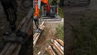 HITACHI Zaxis 225 USR LC hitachi forestry excavator [upl. by Taddeusz]