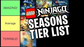 RANKING EVERY LEGO NINJAGO SEASON Tier List by SpitBrix [upl. by Lawley]