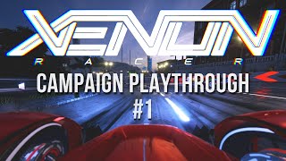 Xenon Racer Full Campaign Playthrough Hard Mode  Part 1 [upl. by Uranie]