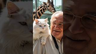 Cat loved picnic with Grandpa catshorts catlover cats cat catvideos aiart zoo grandpa [upl. by Refennej]