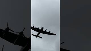 Lancaster buzzes WW2 airfield A reminder of 80 years ago when Lancasters flew from RAF Metheringham [upl. by Durant321]