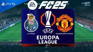 FC 25 Porto vs Manchester United  Europa League 202425  PS5 [upl. by Tnomel]