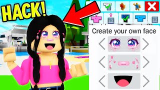 How to get RICH CUSTOM FACES in Roblox Brookhaven [upl. by Dorrehs421]