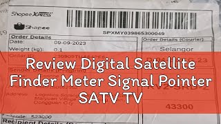 Review Digital Satellite Finder Meter Signal Pointer SATV TV Receiver SatLink [upl. by Eiralam]