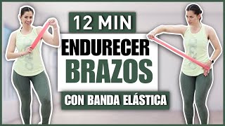 CONSIGUE ENDURECER LOS BRAZOS EN CASA CON ESTOS EJERCICIOS CON BANDA ELÁSTICA  NatyGlossGym [upl. by Hacim]