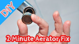 DIY 2 Mintue Faucet Aerator Replacement [upl. by Suzette]