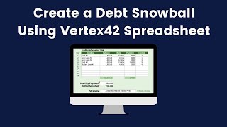 How to Use the Vertex42 Debt Snowball Calculator [upl. by Nattirb]