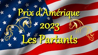 PRIX DAMERIQUE 2023 A VINCENNES  LES 18 PARTANTS [upl. by Bellaude]