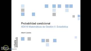 Probabilidad conjunta probabilidad marginal y probabilidad condicional [upl. by Acirdna]