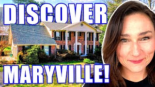 DISCOVERING Living in Maryville TN Tour  Moving to Maryville Tennessee  Maryville TN Homes [upl. by Etnelav]