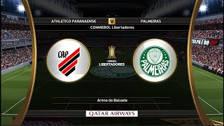 Atletico Paranaense vs Palmeiras ● semifinal Copa Libertadores ● Gameplay Pes 2021 [upl. by Alves]