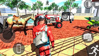 Indian Motorbike Defender Toyota Car JCB Horse Tractor in Open City Simulator  Android Gameplay [upl. by Rabiah994]