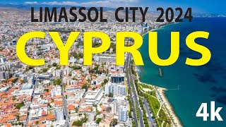 Limassol City 2024  Cyprus 4K By Drone [upl. by Gnad]