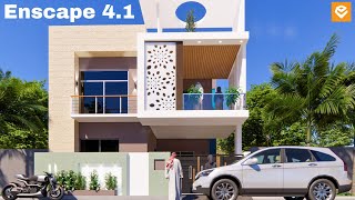 Enscape 41  Realistic Exterior Rendering [upl. by Kung]