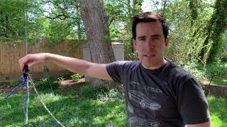 How to trim a tall tree branch in 20 minutes for only 7 without climbing or a ladder DIY [upl. by Medor]