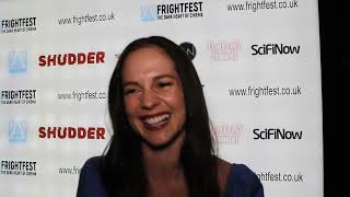 Melanie Zanetti interview for Ravens Hollow at FrightFest 2022 [upl. by Siegler786]