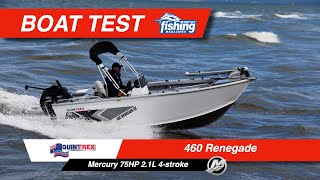 Tested  Quintrex Renegade 460 SC with Mercury 75HP 4 stroke [upl. by Wina844]