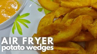 Cara Masak Potato Wedges Guna Air Fryer  Air Fryer Potato Wedges [upl. by Gehman]