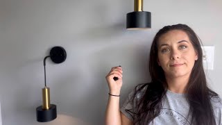 Watch wanderlustdiyhanging up cordless wall lights💡 using the Walabot DIY 2 M visual stud finder [upl. by Truitt291]