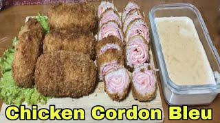 Chicken Cordon Bleu Recipe Q pinoy channel [upl. by Ardnek]