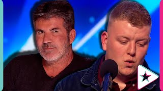 Nervous Singer Proves Simon WRONG and Gets A GOLDEN BUZZER on Britains Got Talent [upl. by Nonnek651]