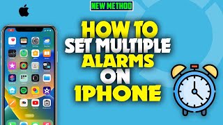 how to set multiple alarms on iPhone 2023 [upl. by Eelanna]