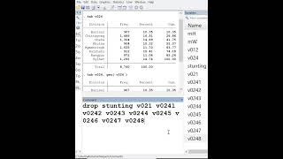 How to drop or delete variables from Stata Database [upl. by Lenee]