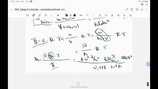394 Zadaci iz hemije  osmotski pritisak srednji nivo 60deo [upl. by Ferris]