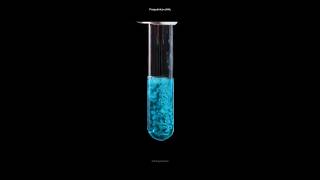 Reacción química de precipitación 🌬 Sulfato de Cobre  Amoniaco experimento ciencia quimica [upl. by Ela]