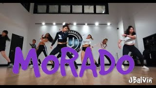 MORADO  J BALVIN STEF WILLIAMS REGGAETON CHOREOGRAPHY [upl. by Fairley]