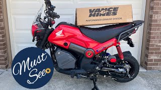 Honda Navi VANCE amp HINES exhaust [upl. by Asenej]