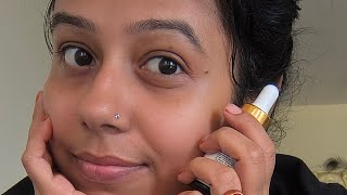 How to massage your face with oil minivlog facial [upl. by Ainnek233]