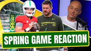 Josh Pate On Oregon Spring Game  Biggest Takeaways Late Kick Cut [upl. by Kissiah431]