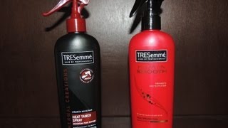 Tresemme Keratin Smooth Heat Protection Shine Spray vs Heat Tamer Spray [upl. by Bekha]