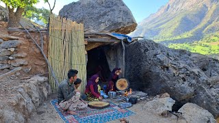 Making Breakfast in Mountain Hut Bakhtiari Nomads of IRAN 2023 [upl. by Ained]