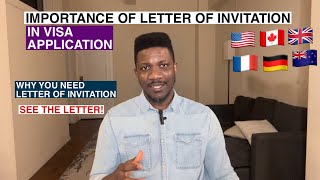 Letter of Invitation is important in Visa Application [upl. by Doehne]