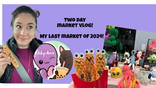 2 day market vlog Ashley’s Amis last market of 2024 [upl. by Ortrud]