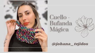 Cómo tejer un cuello bufanda mágica a dos agujas Súper fácil y rápido Knitted magic scarf [upl. by Nidroj209]